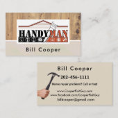  handyman Home Repair Contractant Visitekaartje (Voorkant / Achterkant)