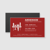 Handyman Home Repair Magnetisch Visitekaartje (Voorkant / Achterkant)
