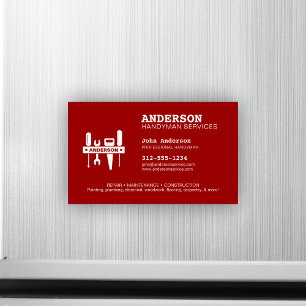 Handyman Home Repair Magnetisch Visitekaartje