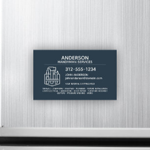 Handyman Home Repair Magnetisch Visitekaartje