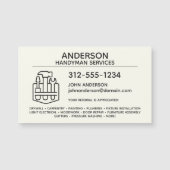 Handyman Home Repair Magnetisch Visitekaartje (Voorkant)