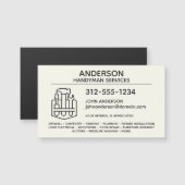 Handyman Home Repair Magnetisch Visitekaartje (Voorkant / Achterkant)