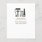 Handyman & Home Reparatie Scheur van Strips Flyer (Achterkant)