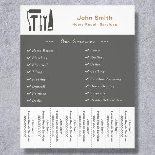 Handyman & Home Reparatie Scheur van Strips Flyer