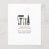 Handyman & Home Reparatie Service Flyer (Achterkant)