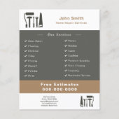 Handyman & Home Reparatie Service Flyer (Voorkant)