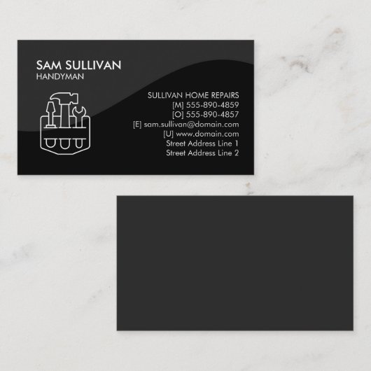 Handyman Home Repareers Visitekaartje (Voorkant / Achterkant)