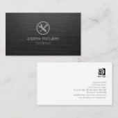 Handyman HomeReparatie Gereedschap Icon Donker Geb Visitekaartje (Voorkant / Achterkant)