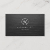 Handyman HomeReparatie Gereedschap Icon Donker Geb Visitekaartje (Voorkant)