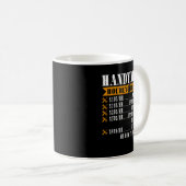 Handyman Hourly Rate Funny Handyman Gifts Koffiemok (Voorkant rechts)