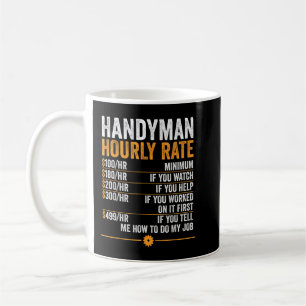 Handyman Hourly Rate Funny Handyman Koffiemok