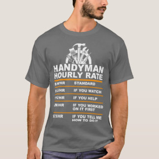 Handyman HOURLY RATE usd T T-shirt