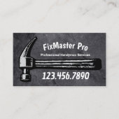 Handyman House Repair Service Black Hammer Visitekaartje (Voorkant)