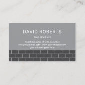 Handyman House Repair Service Dark Bricks Visitekaartje (Achterkant)