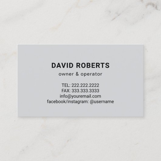 Handyman House Repair Service  Hammer Visitekaartje (Achterkant)