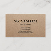 Handyman House Repair Service Red Bricks Kraft Visitekaartje (Achterkant)