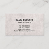 Handyman House Repair Service Retro Hamer Chalk Visitekaartje (Achterkant)