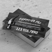 Handyman House Repair Service Retro Hamer Chalk Visitekaartje