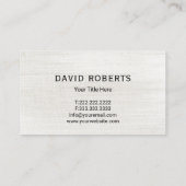 Handyman House Repair Service Rustiek Hout Visitekaartje (Achterkant)