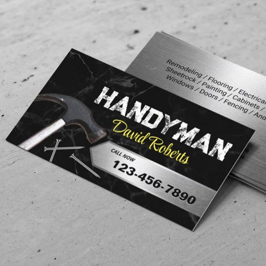Handyman House Reparatie & Onderhoud Service Marme Visitekaartje