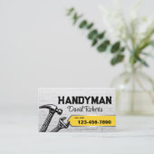 Handyman House Reparatie & Onderhoud Service Visitekaartje (Staand voorkant)
