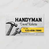 Handyman House Reparatie & Onderhoud Service Visitekaartje (Voorkant)