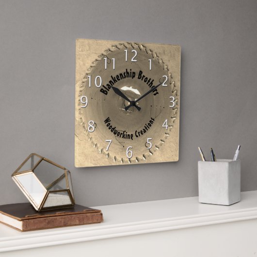 Handyman houtbewerking rode zaagblad aangepaste na vierkante klok (Kantoor)