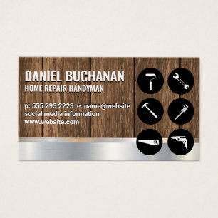 Handyman   Houtmetaal   Carpentry-hardware Visitekaartje