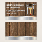 Handyman | Houtmetaal | Penseel van de moeras Visitekaartje (Voorkant /achterkant)