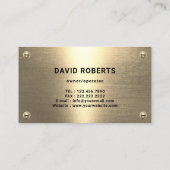 Handyman Huis Reparatie Onderhoud Gold Worker Visitekaartje (Achterkant)