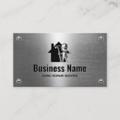 Handyman Huis Reparatie Service Metaalwerker Visitekaartje (Voorkant)