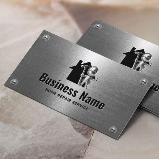 Handyman Huis Reparatie Service Metaalwerker Visitekaartje