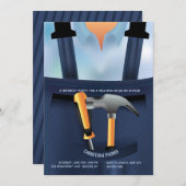 Handyman Invitation Kaart (Voorkant / Achterkant)
