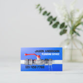 Handyman kraan pijp pluming service loodgieter visitekaartje (Staand voorkant)