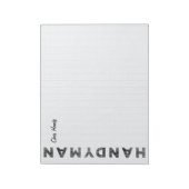 Handyman [Letterdrukstijl] Notitieblok (Linkerzijde)