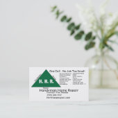 Handyman_logo, de Reparatie van het Huis van de Ha Visitekaartje (Staand voorkant)