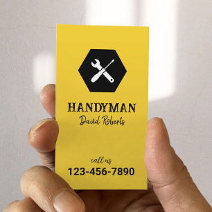 Handyman Loodgieter Reparatie Service Minimalist G Visitekaartje
