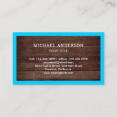 Handyman Loodgieter Waterkraan Rustiek Hout Loodgi Visitekaartje (Achterkant)