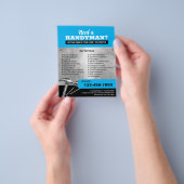 Handyman Loodgieterij & Reparatie Service Blauw Flyer (Hand)