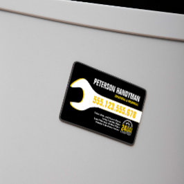 HANDYMAN LOODGIETERSWERK 24 UUR NOODMOERSLEUTEL GE MAGNETISCH VISITEKAARTJE