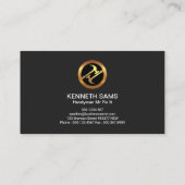 Handyman Macho Faux Gold Hammers Visitekaartje (Achterkant)