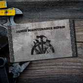 Handyman Maintenance Repair Service Metal Steel Visitekaartje