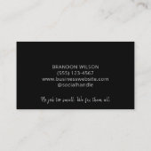 Handyman Maintenance Repair Service Visitekaartje (Achterkant)