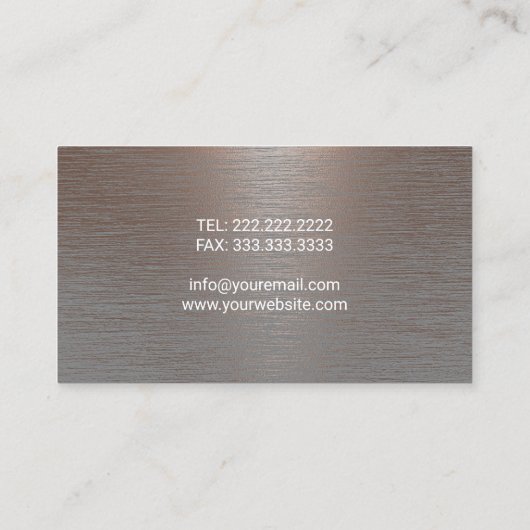 Handyman Maintenance Service Auto Repair Copper Visitekaartje (Achterkant)