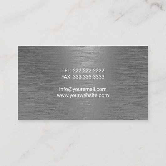 Handyman Maintenance Service Auto Repair Metal Visitekaartje (Achterkant)