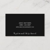 Handyman Maintenance Service Metal Visitekaartje (Achterkant)