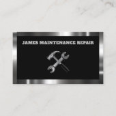Handyman Maintenance Service Metal Visitekaartje (Voorkant)