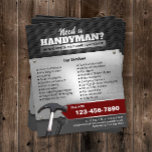 Handyman Maintenance Service Professional Metal Flyer<br><div class="desc">Professionele handyman Repair Maintenance Service Metallic Flyers.</div>