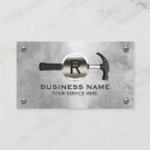 Handyman Maintenance Services & Repairs Faux Metal Visitekaartje (Voorkant)
