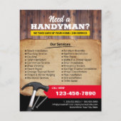 Handyman Maintenance Services & Repareer Promo Flyer (Voorkant)